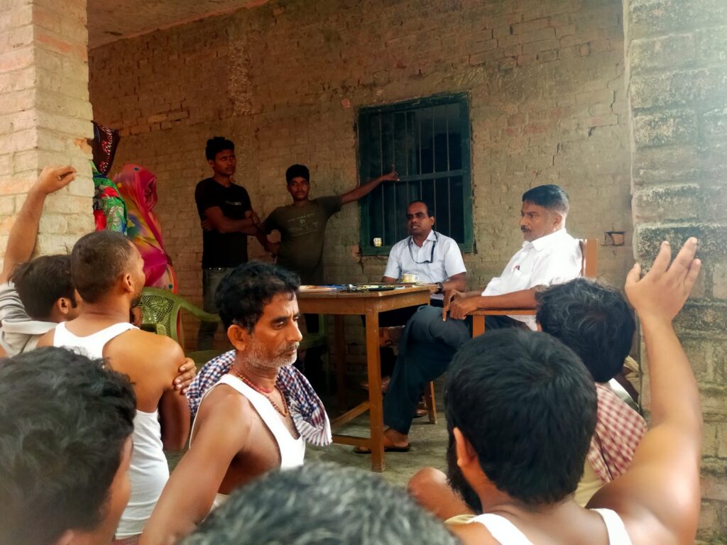 श्रम विभाग,श्रमिकों के द्वार कार्यक्रम के तहत जिला के सात पंचायतों में किया गया मेगा कैम्प का आयोजन।