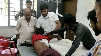 युवक को गोली मारकर बदमाश हुए फरार, सूचना मिलते ही मौके को पर पहुंची पुलिस।