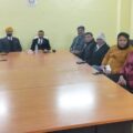 राष्ट्रीय लोक अदालत के आयोजन को लेकर न्यायिक पदाधिकारियों की हुई बैठक।