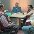 मिथिला विश्वविद्यालय स्थित एडवांस्ड रिसर्च सेन्टर के प्रोफेसर इंचार्ज की अध्यक्षता में हुई कोऑर्डिनेटरों की बैठक।