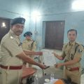एसएसपी के मासिक बैठक में पुलिस निरीक्षक सहित तीन थानाध्यक्षों पर कारवाई।